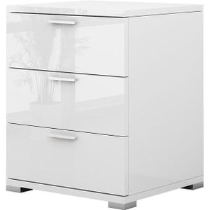 Vicco Nachtschrank Marseille 46,2 x 60 cm, Nachttisch mit 3 Schubfächer
