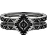 cai Ring 925/- Sterling Silber oxidiert Amerika