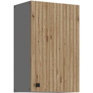 Küche AVA Artisan Hängeschrank 45 cm Lamellenoptik Küchenzeile Einbauküche
