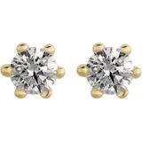 Orolino Ohrringe Gold 585 mit 2 natürlichen Brillanten zus. 0,30ct.
