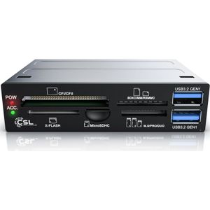 CSL 3,5 Multi-Frontpanel Cardreader mit USB 3.0 für SD/SDXC/microSD/microSDHC/M2/CF/MMC/MS/XD