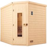 weka Premium Massivholz-Sauna TURKU -  Gr. 2 Sparset 7,5 kW OS inkl. digitaler Steuerung, Massivholztür