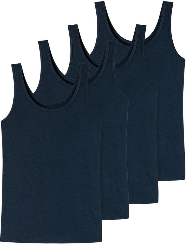 Schiesser Damen Trägertop Uncover 4er Pack