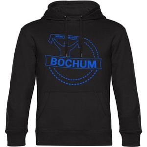 multifanshop Kapuzen Sweatshirt - Bochum - Meine Fankurve - Druck blau - Hoodie