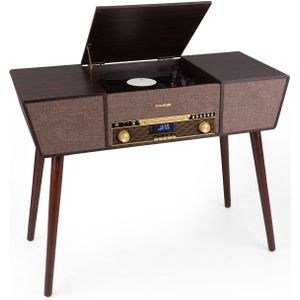 Belle Epoque 1912 Retro-Plattenspieler CD BT USB DAB+/UKW braun