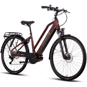 SAXONETTE Premium Sport E-Trekkingbike UNISEX  10 Gang Federgabel, Mittelmotor