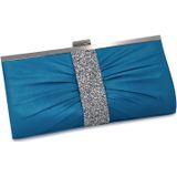 Steuer Modeschmuck Abendtasche Satin-Optik mit Strassbesatz