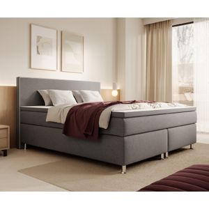 Inter Handels Boxspringbett Gent - versch. Ausführungen - 180x200cm Grau TFK