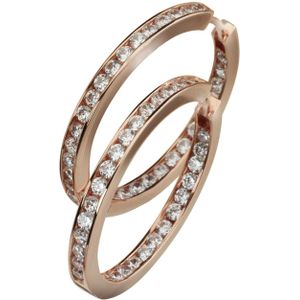 Celesta Silber Ohrring 925 Sterling Silber rosévergoldet Zirkonia