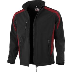 QUALITEX HIGH QUALITY WORKWEAR Softshelljacke softshell schwarz/rot Damen: 40 Herren: M