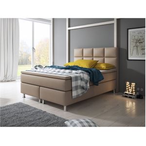 Inter Handels Boxspringbett Miami 140x200 cm muddy