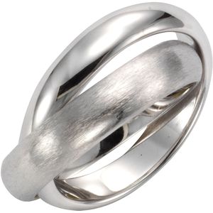 Celesta Silber Ring 925 Sterling Silber zweireihig