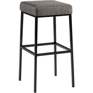 CLP Barhocker Montreal I Gepolsterter Barstuhl mit Stoffbezug I Tresenhocker mit Metallgestell