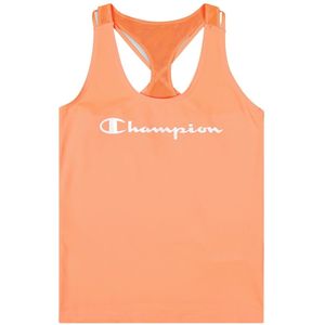 Champion Top Körpernahes Sport-Bustier mit Ringerrücken und Printlogo-Schriftzug