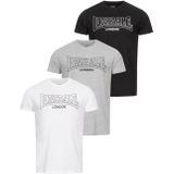 Lonsdale Herren T-Shirt normale Passform Dreierpack BEANLEY