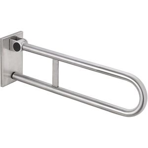Brillantbad BELP Klappgriff abnehmbar in U-Form Edelstahl gebürstet mit Abdeckung 120x225x616 mm, 120 kg Traglast für Bad & WC >> zum Bohren