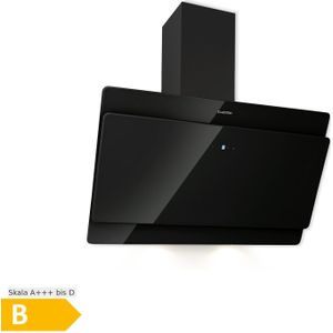 Aurica 90 Dunstabzugshaube, 90 cm, Wandanbau, 165 W, schwarz
