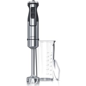 Arendo Edelstahl Pürierstab mit Messbecher Handmixer - Stabmixer - stufenlose Regelung