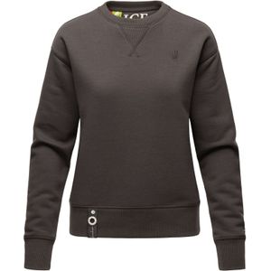 NAVAHOO Damen Stylischer Kapuzensweatshirt Pullover mit Rundhals-Ausschnitt ZUCKERSCHNECKE