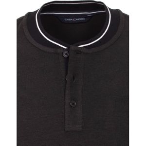 CASA MODA Poloshirt Polo Kurzarmshirt mit College-Kragen und Kontraststreifen