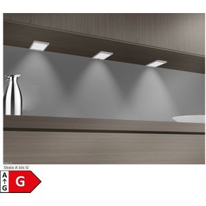 LED Unterbauleuchte, silber-grau, warmweiss, mit Sensor 1er SET