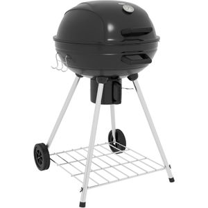 Outsunny Holzkohlegrill Metall, Kunststoff