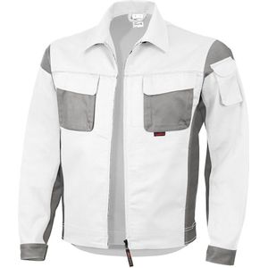 QUALITEX HIGH QUALITY WORKWEAR Bundjacke PRO weiß/grau Damen: 38 Herren: S