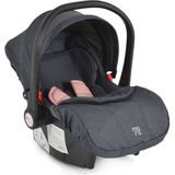 Moni Babyschale Trio i-Size (40 - 87cm) Adapter, Fußabdeckung, weiches Kissen rosa