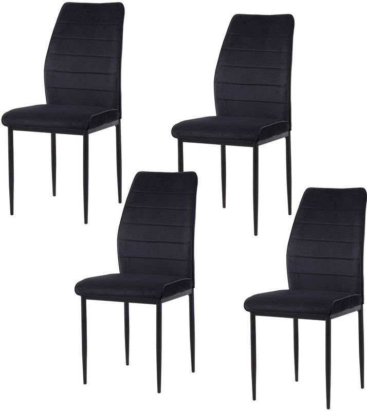 HTI-Living Stuhl Madison Velvet Schwarz