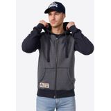 Lonsdale Herren Kapuzensweatjacke mit Reißverschluss schmale Passform SLOUGH