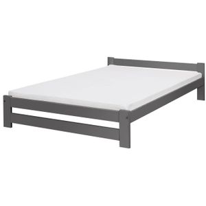 Coemo Bett Classico Lattenrost Massivholz Kiefer 140x200cm anthrazit