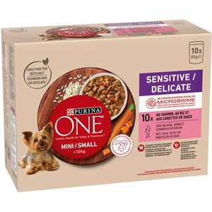 PURINA ONE Mini Sensitive-Delicate Lachs - 20 x 85 g