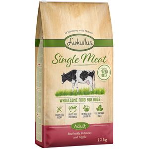 Lukullus Single Meat Rind (getreidefrei) - Sparpaket: 2 x 12 kg