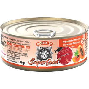 Porta 21 Superfood 24 x 80 g - Makrele mit Papaya