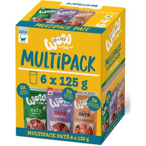 Sparpaket WOW Cat Adult Mix 24 x 125 g - Mix (3 Sorten)