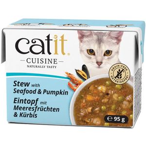Sparpaket Catit Cuisine Eintopf 24 x 95 g - Meeresfrüchte mit Kürbis