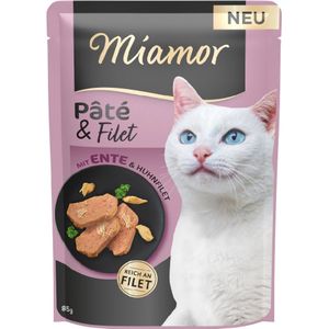 Sparpaket Miamor Pâté & Filet 30 x 85 g - mit Ente