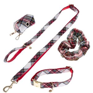 Nomad Tales Tartan: Halsband, Leine, Kotbeutelspender, Scrunchie - Halsband L + Leine + Kotbeutelspender + Scrunchie