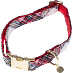 Nomad Tales Tartan: Halsband, Leine, Kotbeutelspender, Scrunchie - Halsband Größe L: 42-66 cm Halsumfang