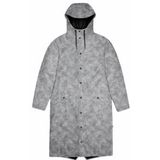 Regenjas RAINS Unisex Longer Jacket Distressed Grey-XS