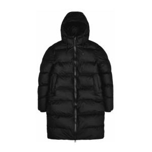 Jas Rains Unisex Long Puffer Jacket Black-M