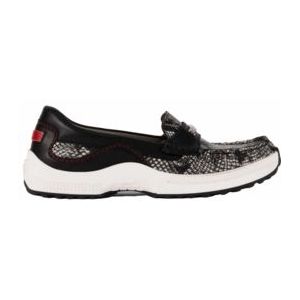 ZOO Adventure - Mocassin - Zwart - Leder - Pythonprint