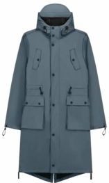 Maium - Original Parka - Regenjas - Blue Grey - Unisex - Oversized Fit - Waterdicht