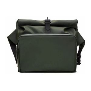 Schoudertas RAINS Unisex Rolltop Commuter Bag Green