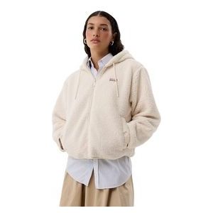 Vest Hunter Women Bonelle Borg Fleece Jacket Antique White-XS