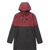 Regenjas Stutterheim Unisex Stockholm Blocked Burgundy Black-XXS