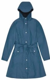 RAINS - Curve Long Jacket - Regenjas - Pulse - Waterdicht - Polyester/Polyurethaan