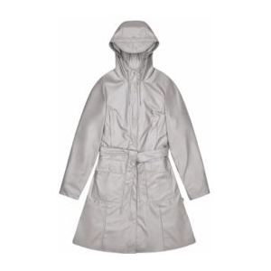 Rains - Curve Long Jacket W3 - Regenjas - Grijs