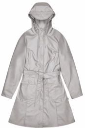 Rains - Curve Long Jacket W3 - Regenjas - Grijs