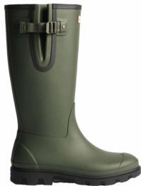 Regenlaars Hunter Unisex Downpour Field Adjustable Neo Lined Wellington Dark Olive / Black-Schoenmaat 37